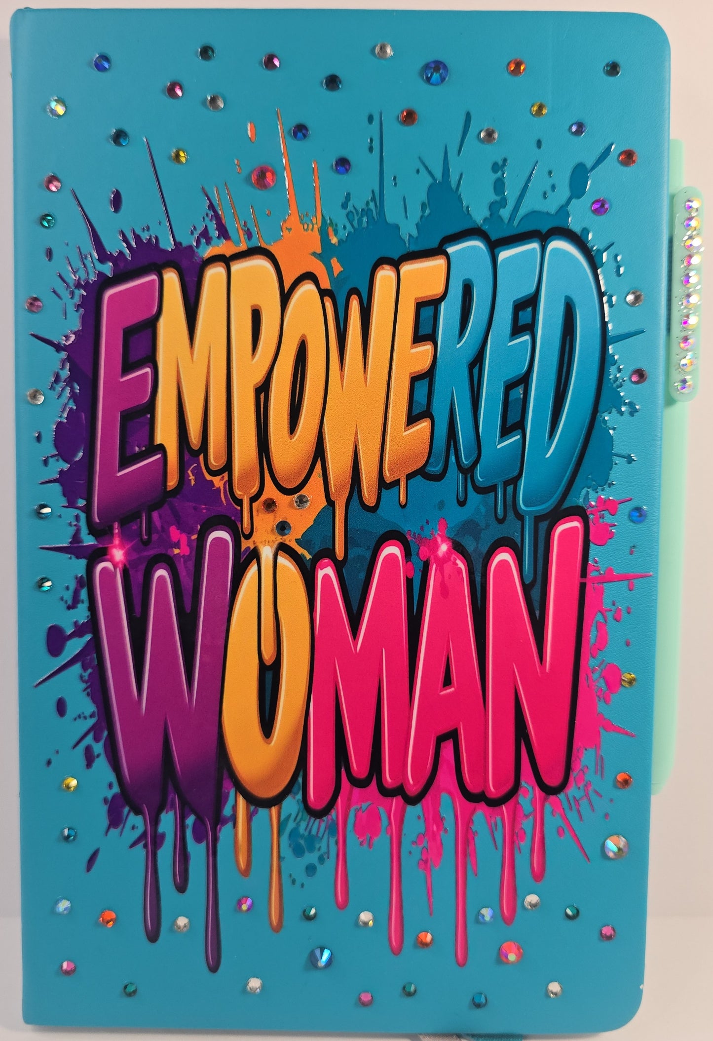 Empowered Woman Luxe Rhinestone Journal – One-of-One Handmade Statement Piece