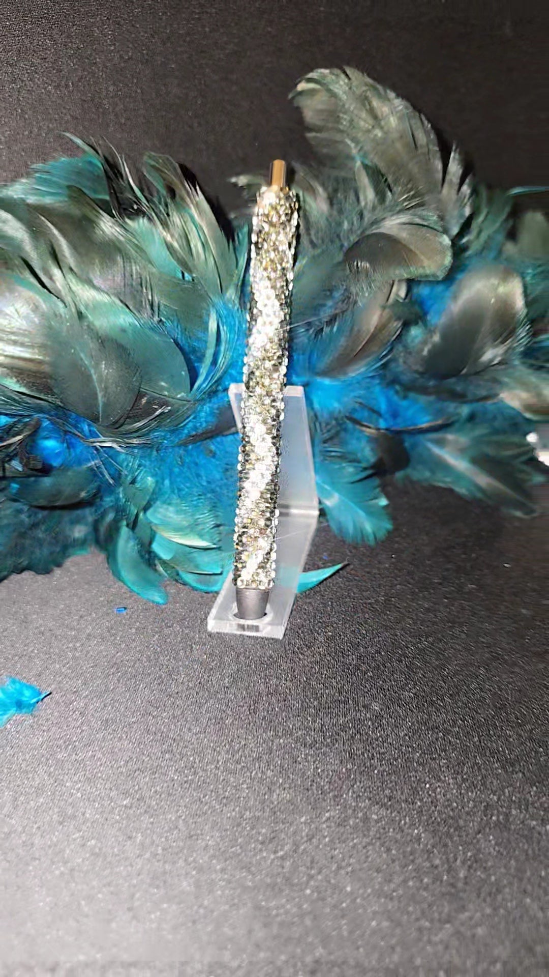 Gray & Silver Bling Pen