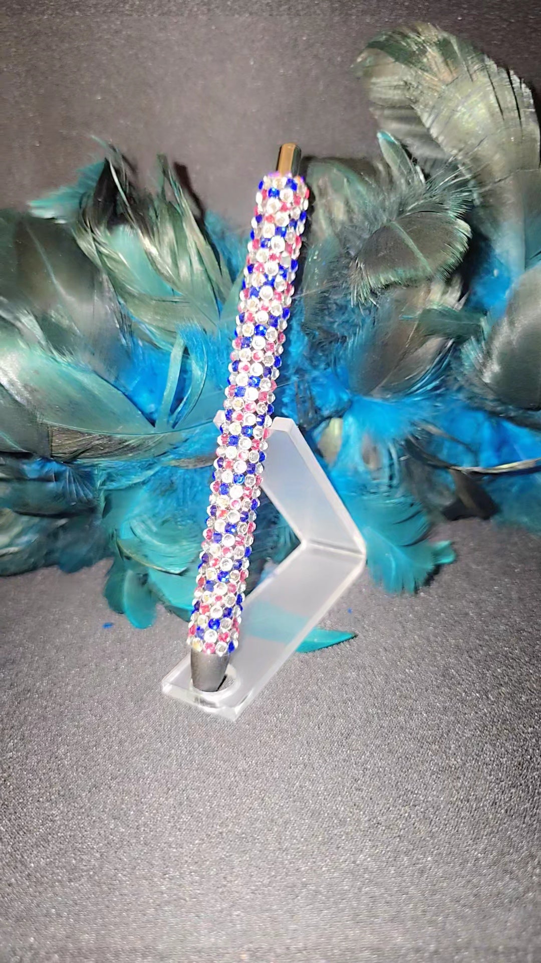 Pink & Blue Bling Pen