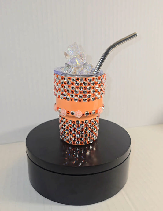 Sunset Glam Mini Rhinestone Tumbler (3oz)