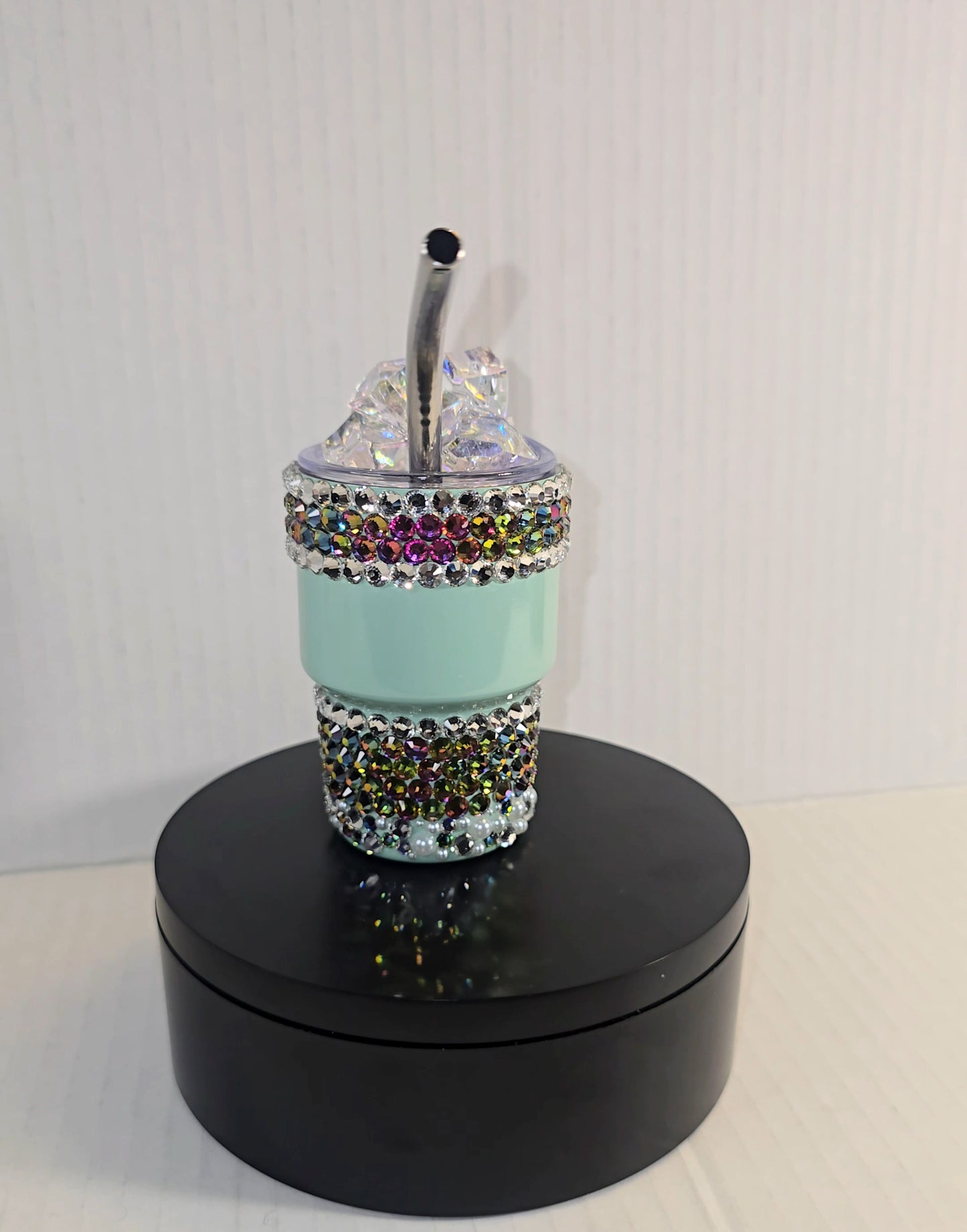 Mint Prism Luxe Mini Rhinestone Tumbler (3oz)