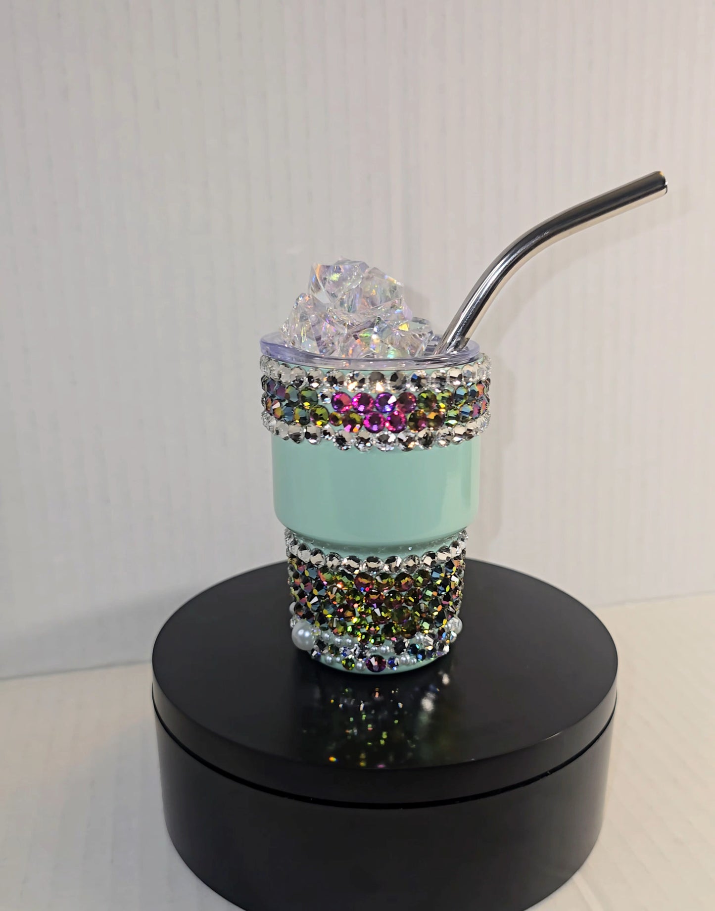 Mint Prism Luxe Mini Rhinestone Tumbler (3oz)
