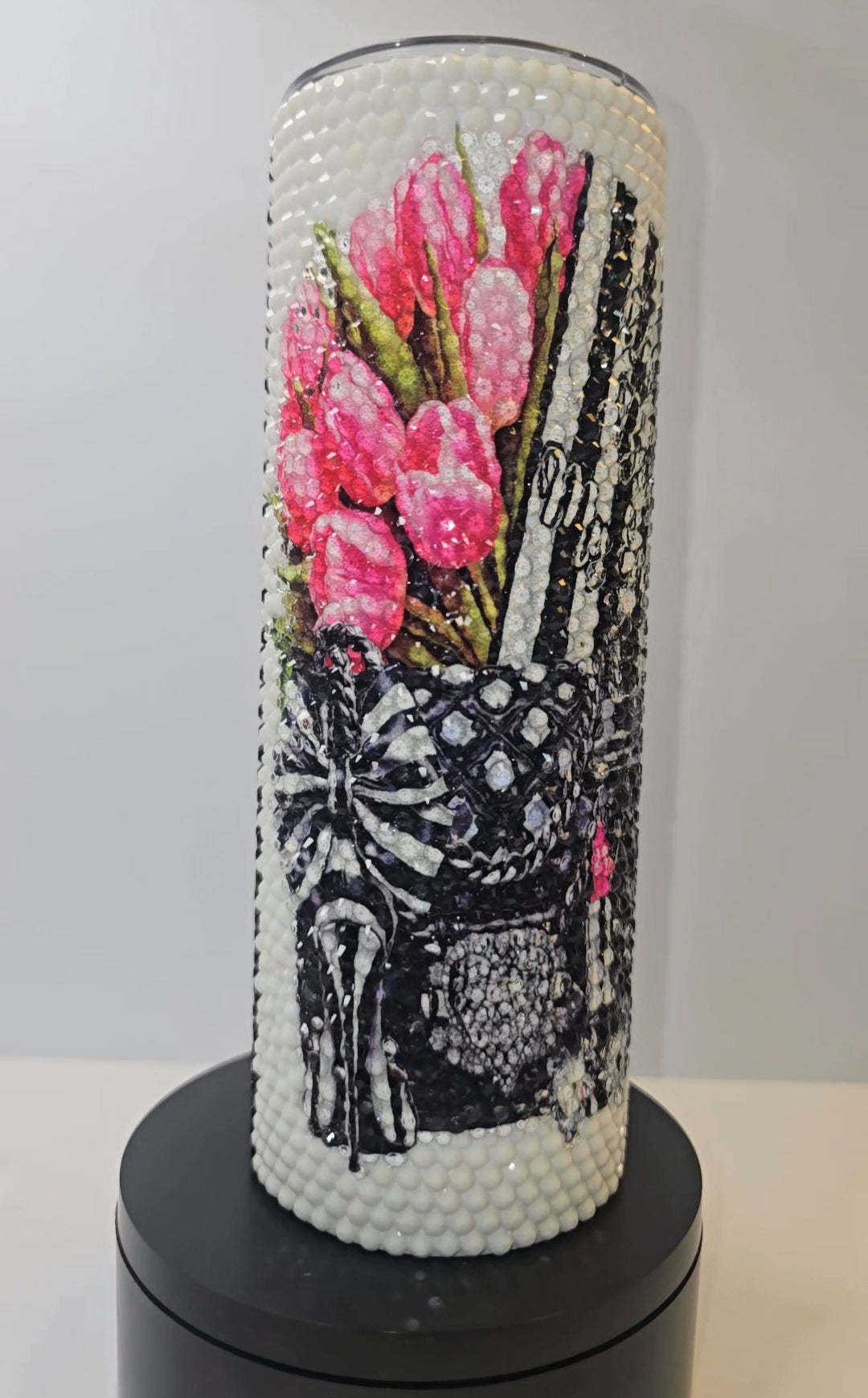 Time to Build My Empire Luxe Rhinestone Tumbler – Hand-Embellished Crystal Statement Piece