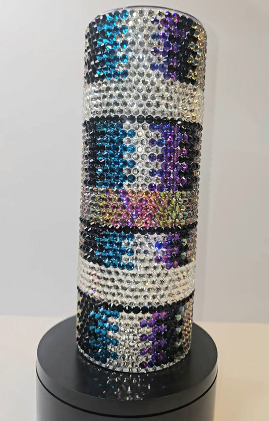 Midnight Prism Luxe Rhinestone Tumbler – Signature Collection