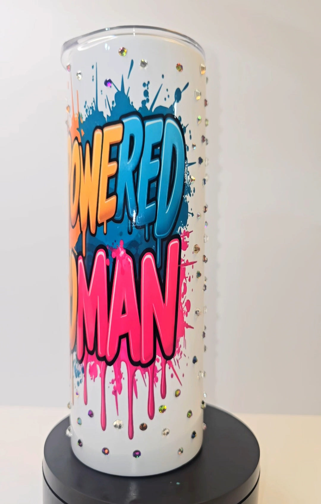 Empowered Woman – Crystal Accent Statement Tumbler