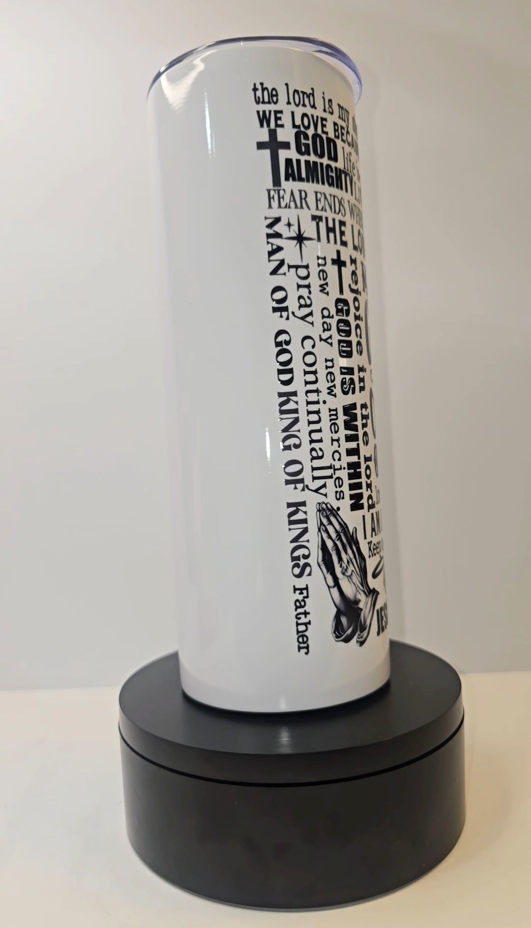 Man of God Statement Tumbler – Faith-Based Stainless Steel Drinkware