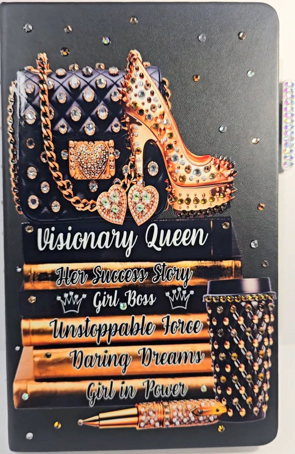 Visionary Queen Luxe Statement Journal – Hand-Embellished, Limited Edition