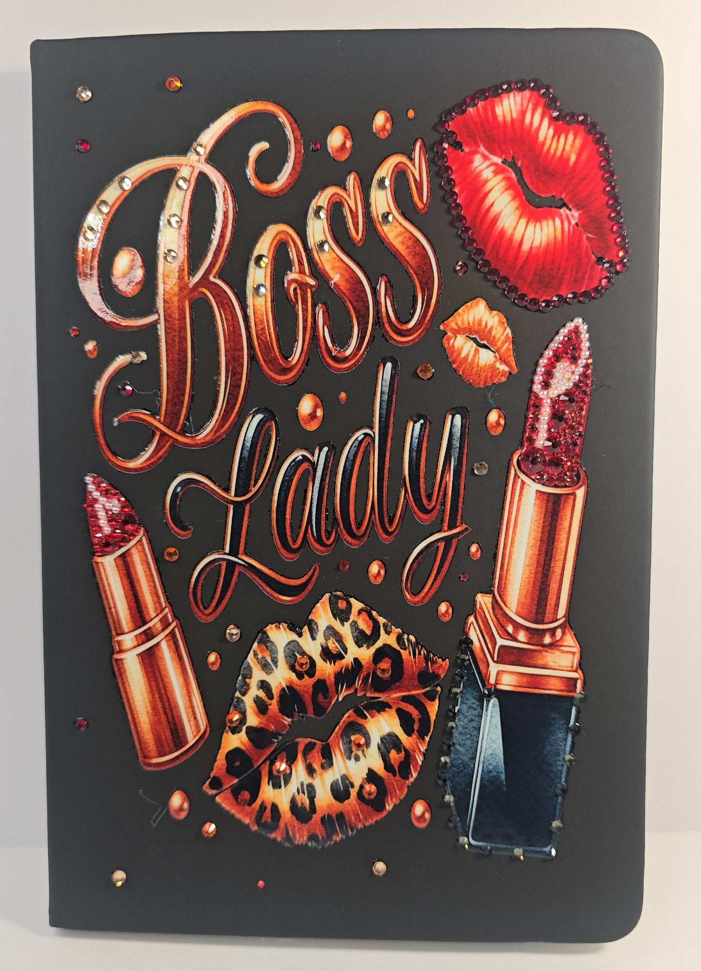 Boss Lady Luxe Rhinestone Journal – Hand-Embellished Statement Piece