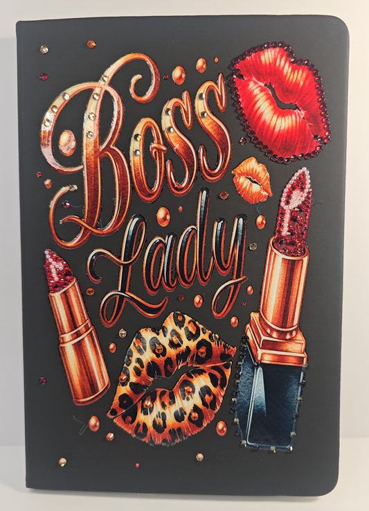 Boss Lady Luxe Rhinestone Journal – Hand-Embellished Statement Piece