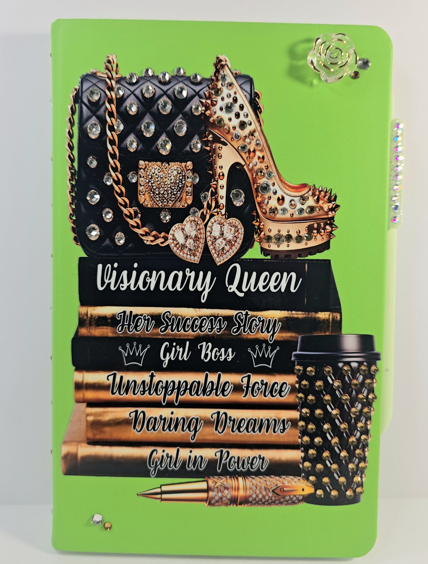 Visionary Queen Luxe Statement Journal – Hand-Embellished, Limited Edition