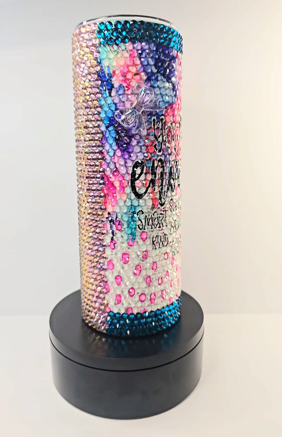 You Are Enough Statement Piece – 20oz Hand-Embellished Rhinestone Tumbler