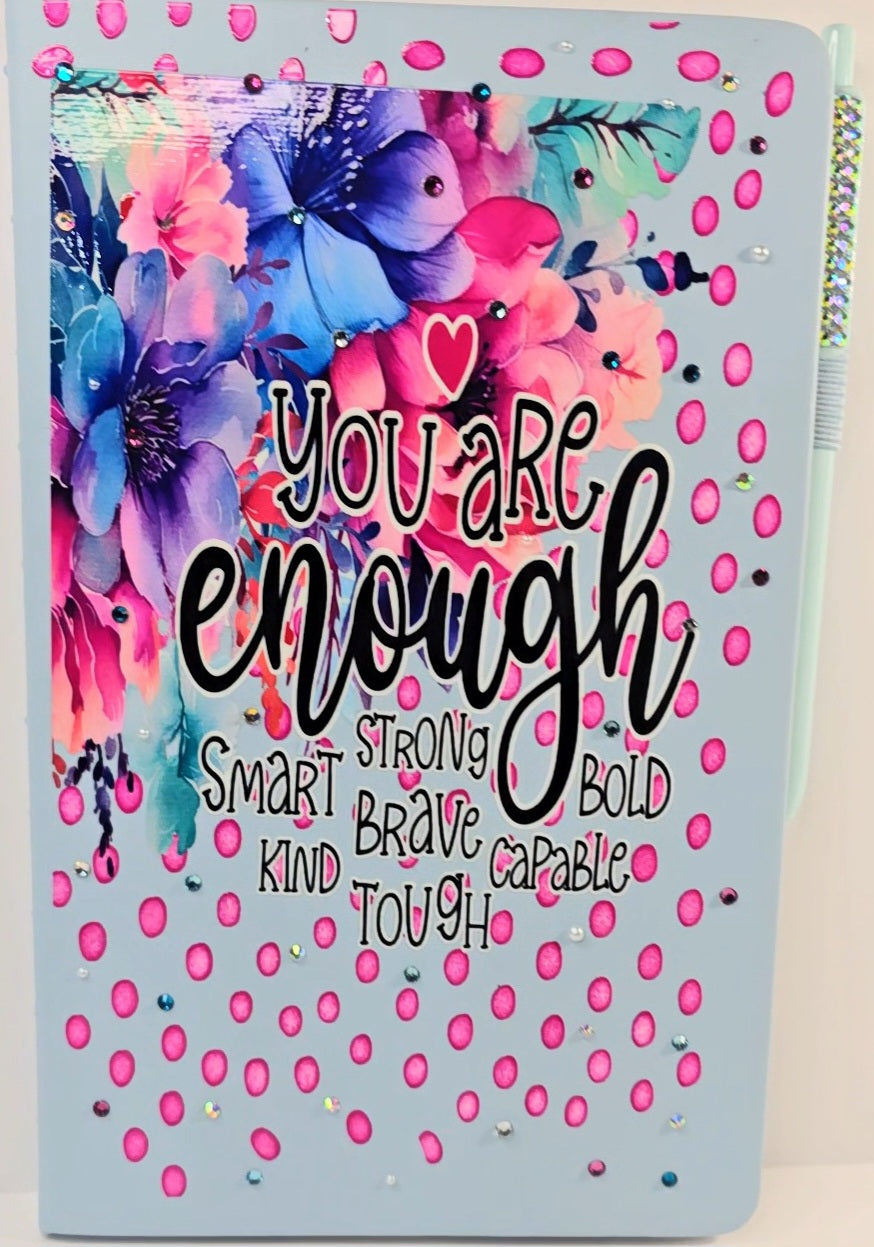 You Are Enough Luxe Affirmation Journal – Hand-Embellished
