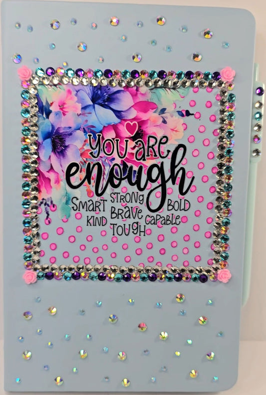 You Are Enough Luxe Affirmation Journal – Hand-Embellished