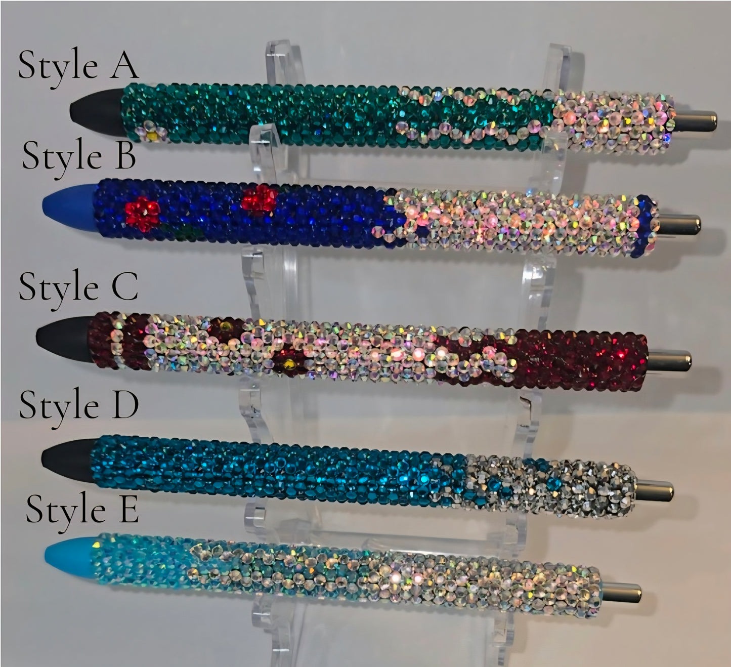 The Chromatic Luxe Series – Color-Matched Rhinestone Gel Pens