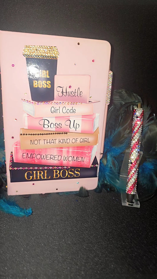 Girl Boss Bedazzled Journal & Pen Set
