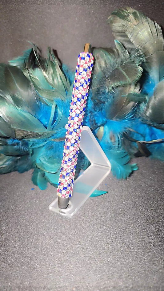Pink & Blue Bling Pen