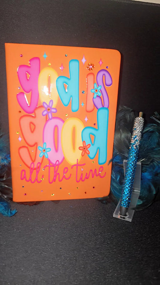 God is Good Bedazzled Journal & Pen Set