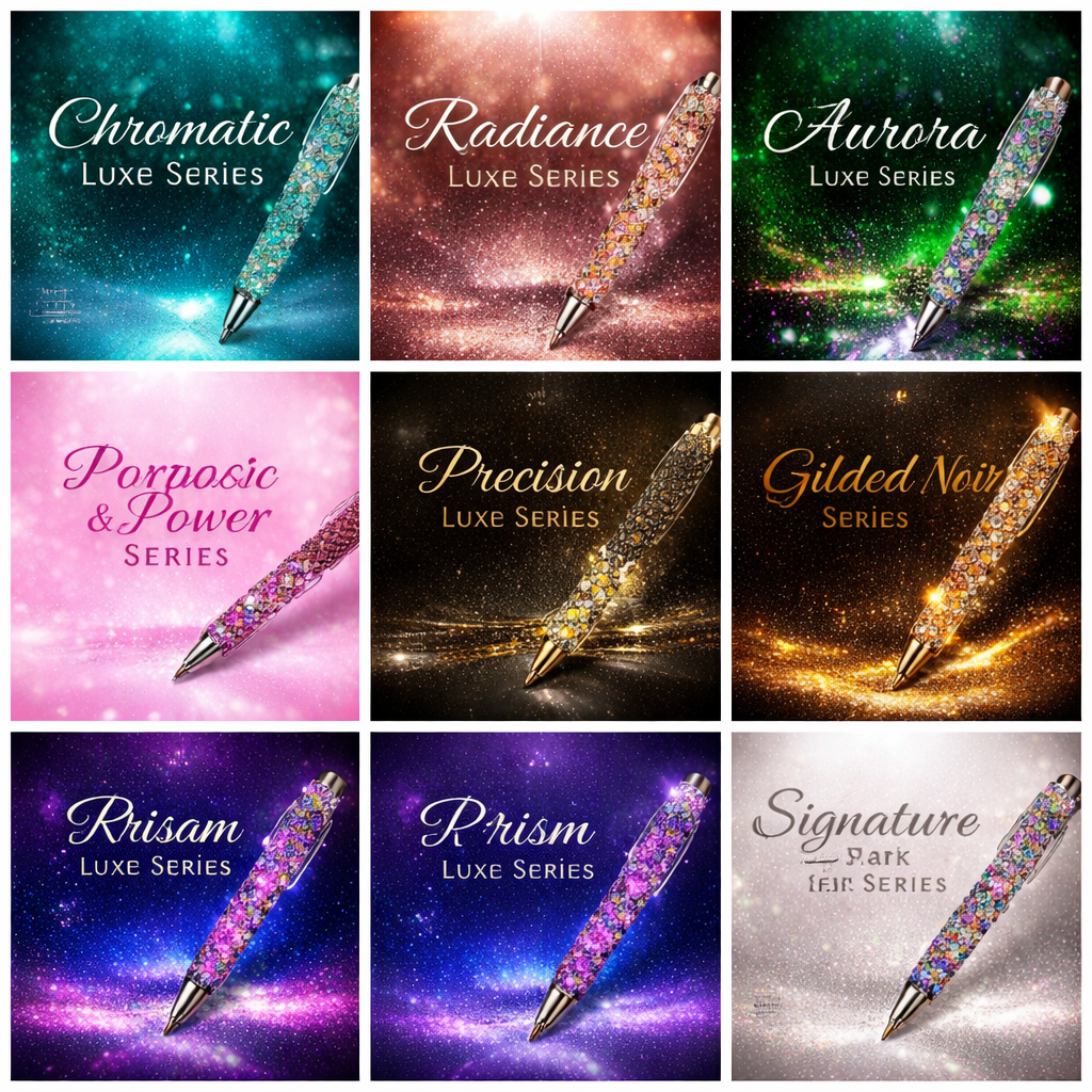 The Precision Luxe Series– Luxury Rhinestone Gel Pens