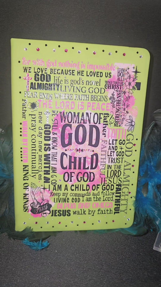 Bedazzled Woman Of God Journal & Pen Set
