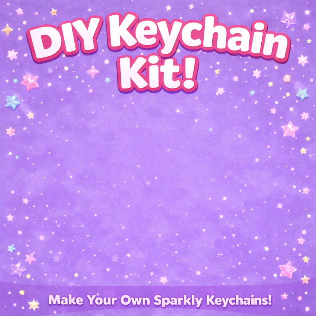 DIY Sparkly Keychain Kit – Make Your Own Blingy Keychain